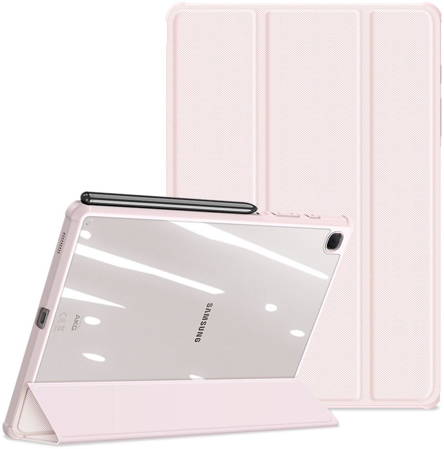 Dux Ducis Toby Samsung Galaxy Tab S6 Lite Hoes Tri-Fold Bookcase Roze afbeelding 2