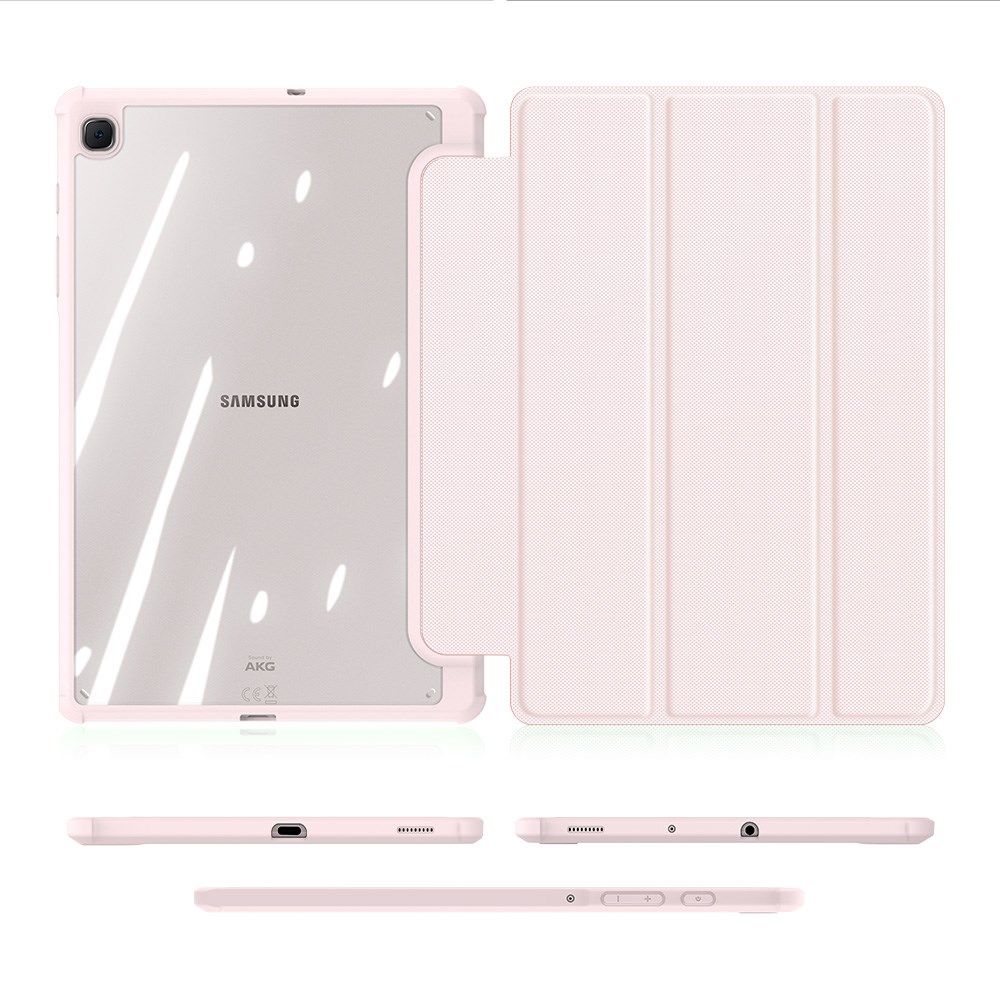 Dux Ducis Toby Samsung Galaxy Tab S6 Lite Hoes Tri-Fold Bookcase Roze afbeelding 7