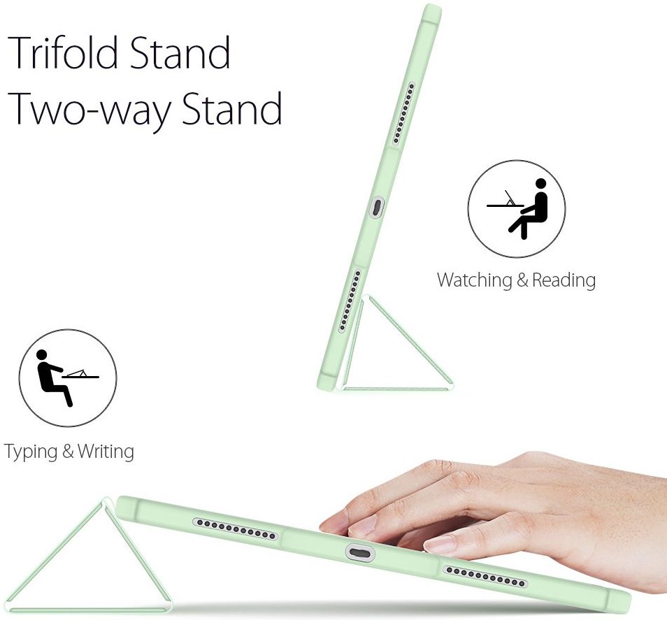 Dux Ducis Toby Apple iPad Pro 12.9 Hoes Tri-Fold Book Case Groen afbeelding 10
