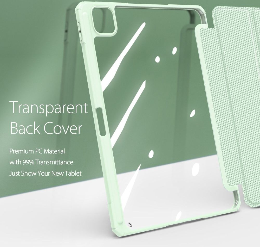 Dux Ducis Toby Apple iPad Pro 12.9 Hoes Tri-Fold Book Case Groen afbeelding 5