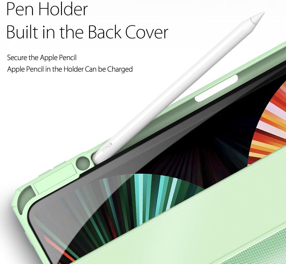 Dux Ducis Toby Apple iPad Pro 12.9 Hoes Tri-Fold Book Case Groen afbeelding 6