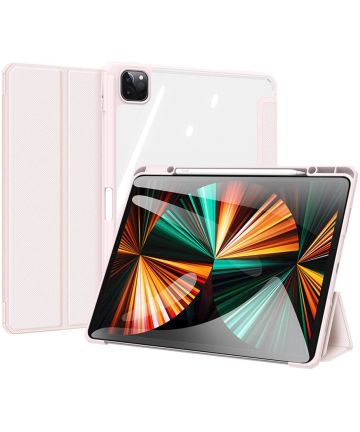 Dux Ducis Toby Apple iPad Pro 12.9 Hoes Tri-Fold Book Case Roze Hoesjes