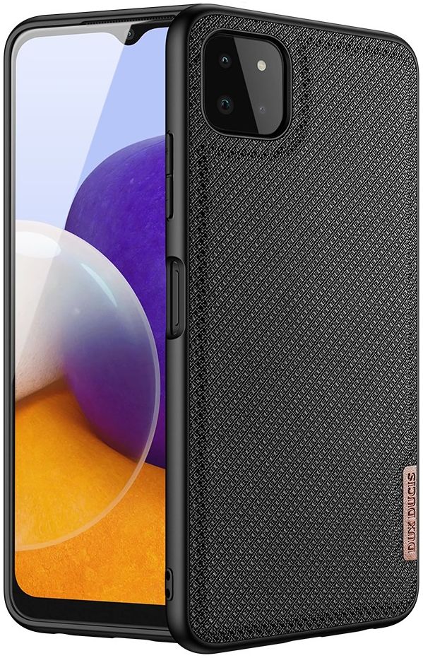 Dux Ducis Fino Series Samsung Galaxy A22 5G Hoesje Back Cover Zwart afbeelding 1