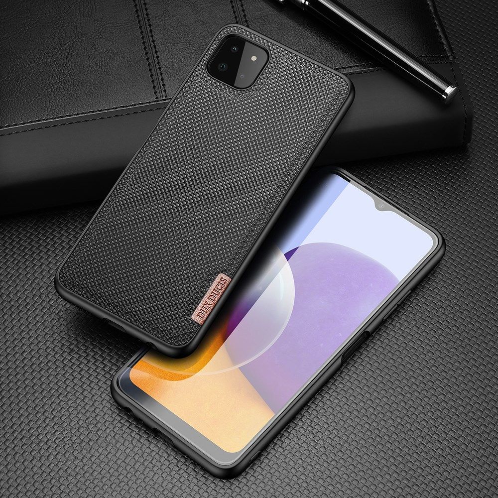 Dux Ducis Fino Series Samsung Galaxy A22 5G Hoesje Back Cover Zwart afbeelding 2