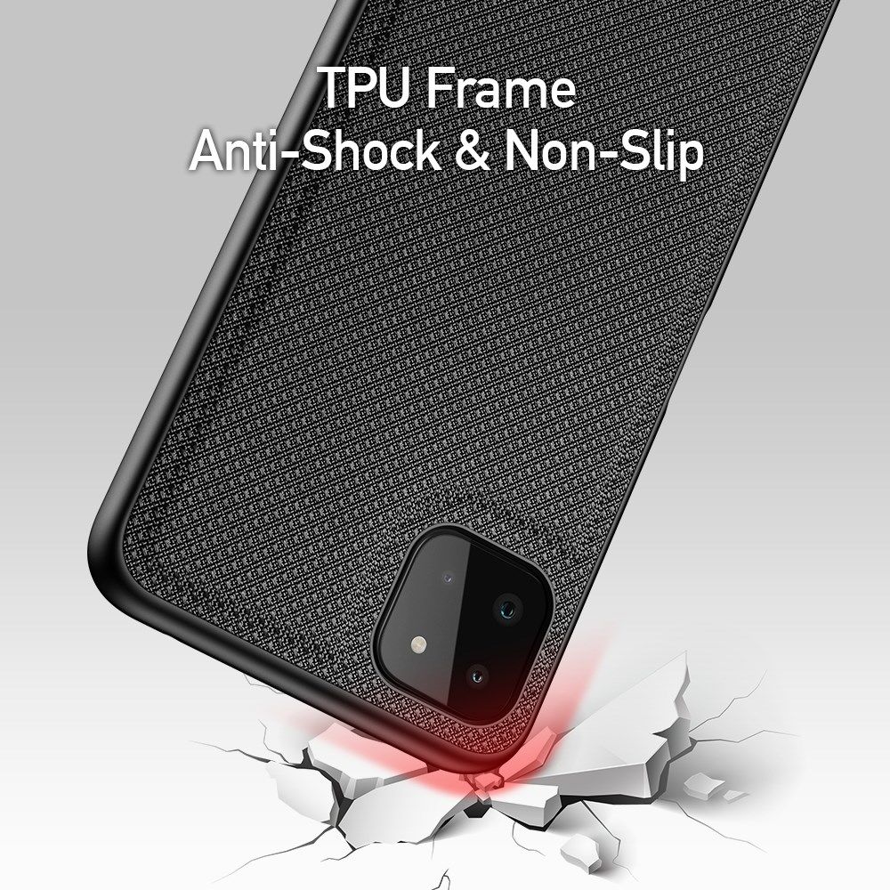 Dux Ducis Fino Series Samsung Galaxy A22 5G Hoesje Back Cover Zwart afbeelding 4