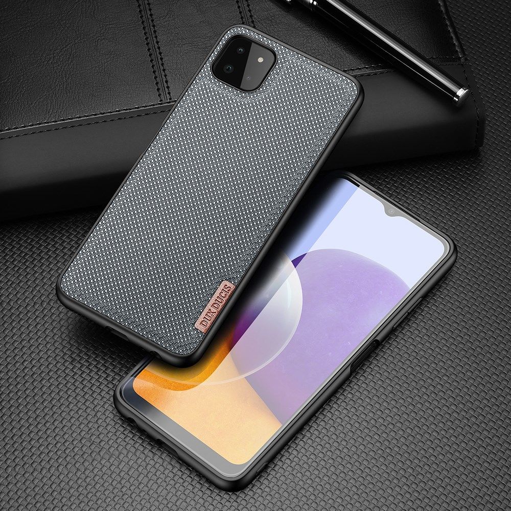 Dux Ducis Fino Series Samsung Galaxy A22 5G Hoesje Back Cover Blauw afbeelding 2