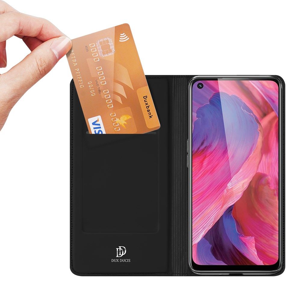 Dux Ducis Skin Pro Series Oppo A54 5G/A74 5G Hoesje Wallet Case Zwart afbeelding 2