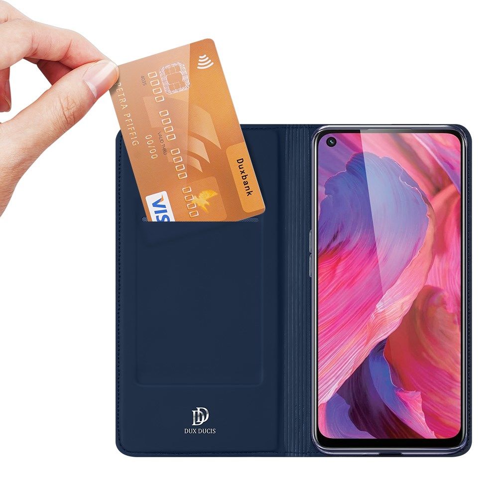 Dux Ducis Skin Pro Series Oppo A54 5G/A74 5G Hoesje Wallet Case Blauw afbeelding 2