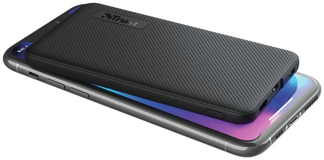 Trust Primo Ultra Dunne Mini Powerbank USB/USB-C 5.000 mAh Zwart afbeelding 2