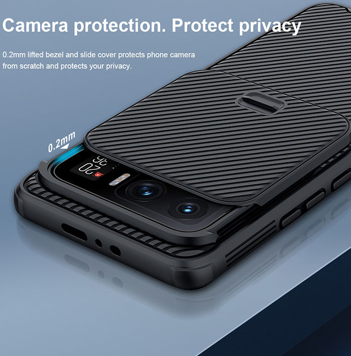Nillkin CamShield Xiaomi Mi 11 Ultra Hoesje met Camera Slider Blauw afbeelding 4