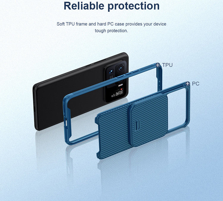 Nillkin CamShield Xiaomi Mi 11 Ultra Hoesje met Camera Slider Blauw afbeelding 7