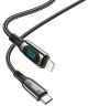 Hoco S51 20W PD USB-C naar Lightning Kabel 1.2M Fast Charge Zwart
