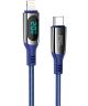 Hoco S51 20W PD USB-C naar Lightning Kabel 1.2M Fast Charge Blauw