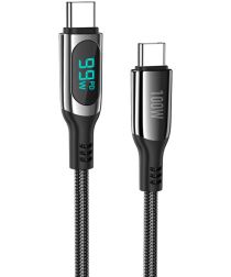 Hoco S51 100W Fast Charge USB-C naar USB-C Snellaad Kabel 1.2M Zwart