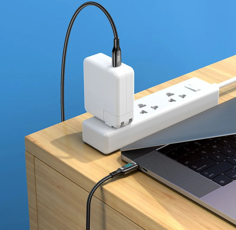 Hoco S51 100W Fast Charge USB-C naar USB-C Snellaad Kabel 1.2M Zwart afbeelding 5