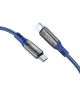 Hoco S51 100W Fast Charge USB-C naar USB-C Snellaad Kabel 1.2M Blauw