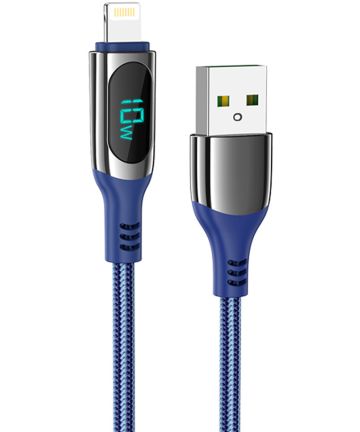 Hoco S51 Fast Charge 2.4A USB naar Apple Lightning Kabel 1.2M Blauw Kabels
