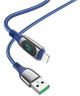Hoco S51 Fast Charge 2.4A USB naar Apple Lightning Kabel 1.2M Blauw