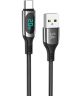 Hoco S51 Fast Charging 5A USB-C Gevlochten Oplaad Kabel Zwart