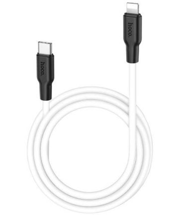 Hoco X21 Plus 20W USB-C naar Apple Lightning PD Kabel 3A 1 Meter Wit Kabels