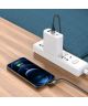 Hoco U100 USB-A naar Apple Lightning Haakse Draaibare Kabel Zwart