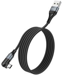 Hoco U100 USB-A naar Micro USB Haakse Draaibare Kabel 1.2 Meter Zwart