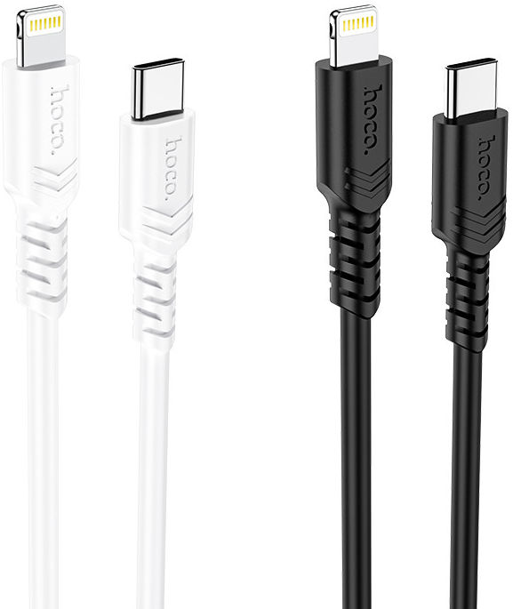 Hoco X62 USB-C naar Apple Lightning Kabel PD 20W 1 Meter Zwart afbeelding 4