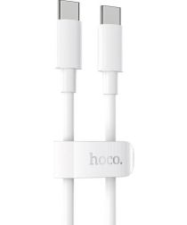 Hoco X51 100 Watt USB-C - USB-C Fast Charging Kabel 5A 1 Meter Wit