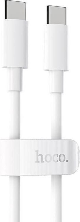Hoco X51 100 Watt USB-C - USB-C Fast Charging Kabel 5A 1 Meter Wit afbeelding 1