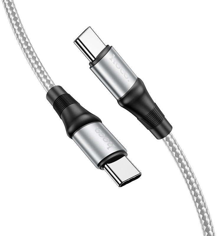 Hoco X50 USB-C naar USB-C Kabel 100W 1 Meter Grijs afbeelding 1