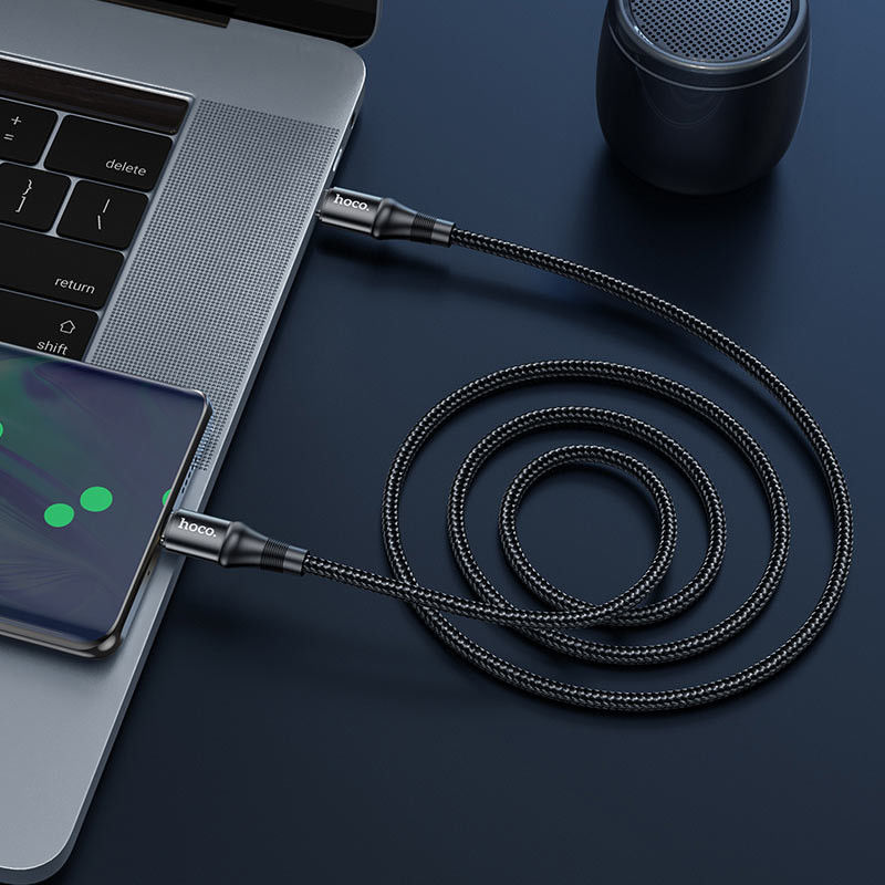 Hoco X50 USB-C naar USB-C Kabel 100W 2 Meter Zwart afbeelding 3