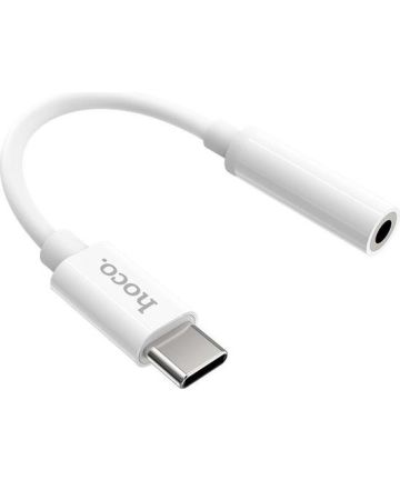 Hoco USB-C naar 3.5mm Jack (female) Aux Connector Wit Kabels