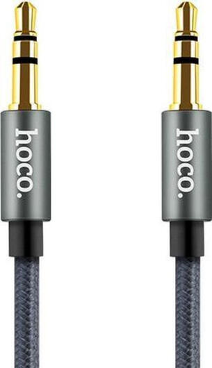 Hoco 3.5mm Jack naar 3.5mm Jack Gevlochten Aux Kabel 1 Meter Zwart afbeelding 1