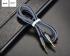 Hoco 3.5mm Jack naar 3.5mm Jack Gevlochten Aux Kabel 1 Meter Zwart afbeelding 5