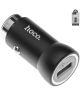 Hoco Z4 2.1A Fast Charge Autolader met Quick Charge 2.0 Zwart