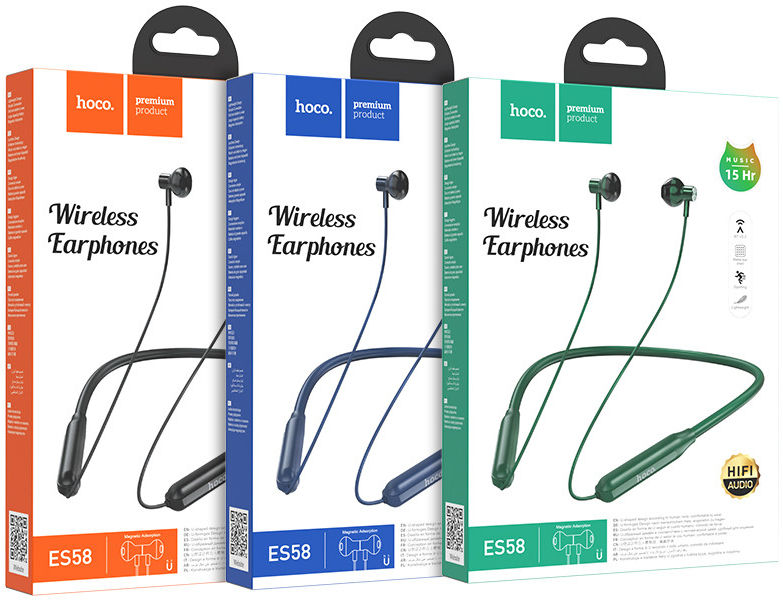 Hoco Bluetooth Draadloze Sport Oordopjes Blauw afbeelding 7
