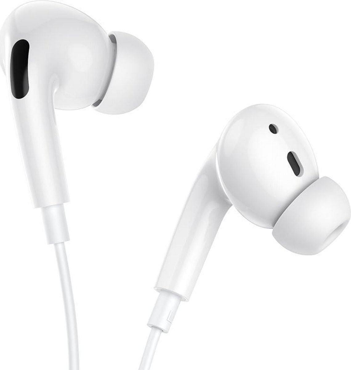 Hoco M1 Pro Bedrade In-Ear Oordopjes met Lightning Connector Wit | gsmpunt