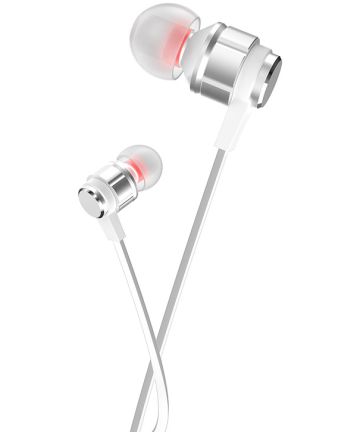 Hoco Platinum Sound Universele In-Ear Oortjes Telefoon Headset Zilver Headsets