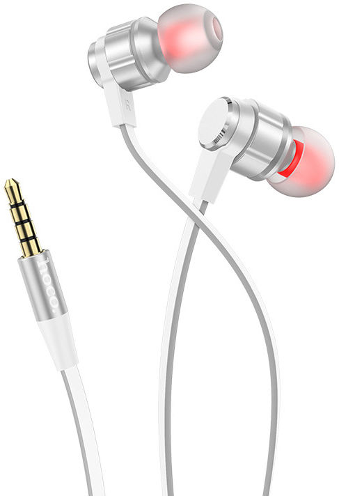 Hoco Platinum Sound Universele In-Ear Oortjes Telefoon Headset Zilver afbeelding 2
