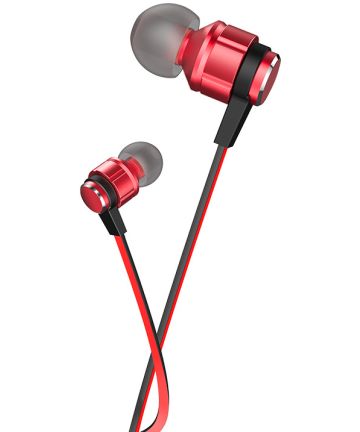 Hoco Platinum Sound Universele In-Ear Oortjes Telefoon Headset Rood Headsets
