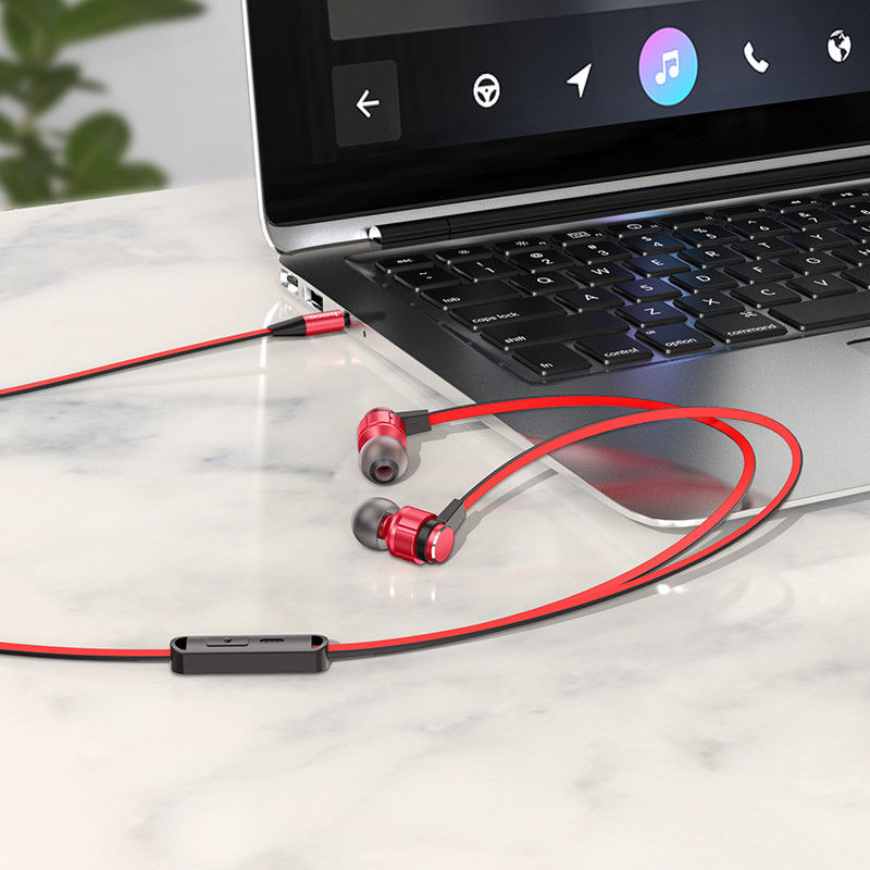 Hoco Platinum Sound Universele In-Ear Oortjes Telefoon Headset Rood afbeelding 2