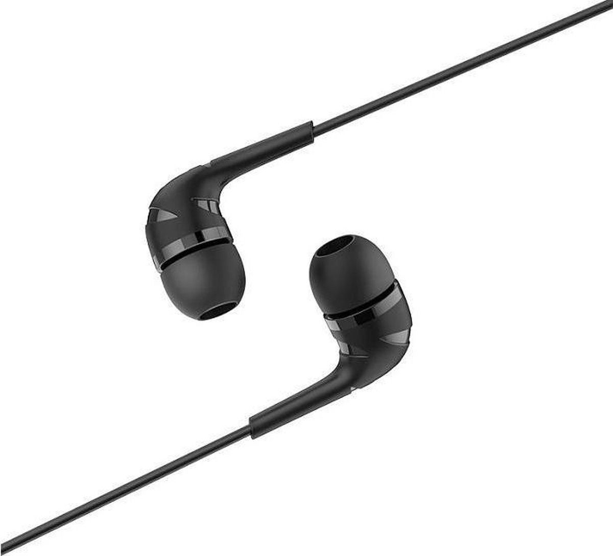 Hoco M40 Prosody Bedrade In-Ear Oordopjes 3.5mm Jack Headset Zwart afbeelding 6