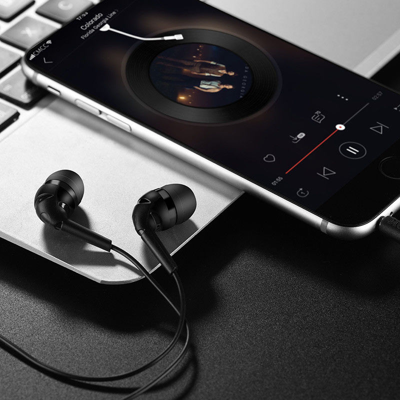 Hoco M40 Prosody Bedrade In-Ear Oordopjes 3.5mm Jack Headset Zwart afbeelding 2