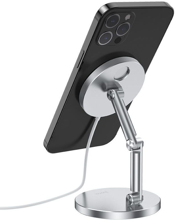 Hoco PH39 Verstelbare Houder voor Apple MagSafe Zilver afbeelding 6