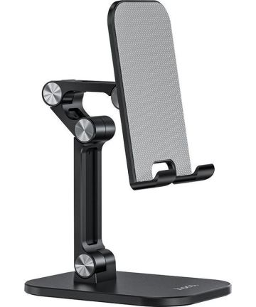 Hoco Verstelbare Opvouwbare Houder voor Smartphone en Tablet Zwart Houders