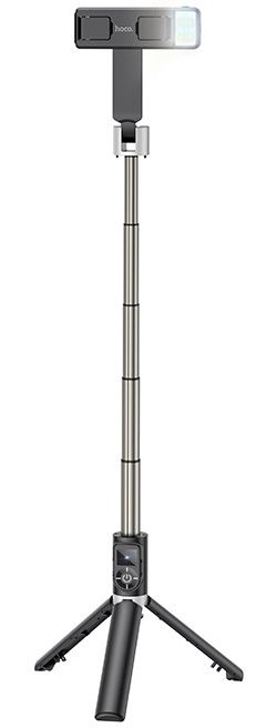 Hoco Universele Tripod Statief / Selfie Stick Houder met Lamp afbeelding 4