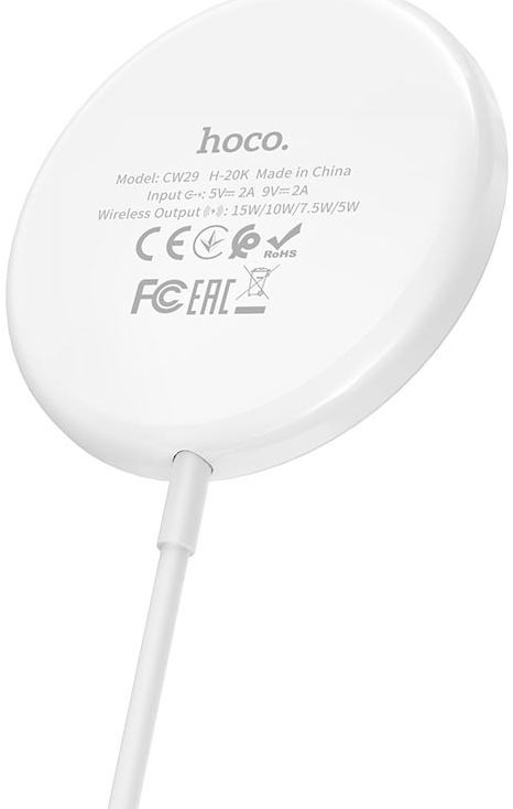 Hoco 15W Magnetische Draadloze Oplader voor Apple MagSafe Wit afbeelding 8