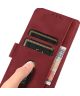 KHAZNEH Motorola Moto G100 Hoesje Retro Wallet Book Case Rood