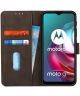 KHAZNEH Motorola Moto G10/G20/G30 Hoesje Retro Wallet Book Case Bruin