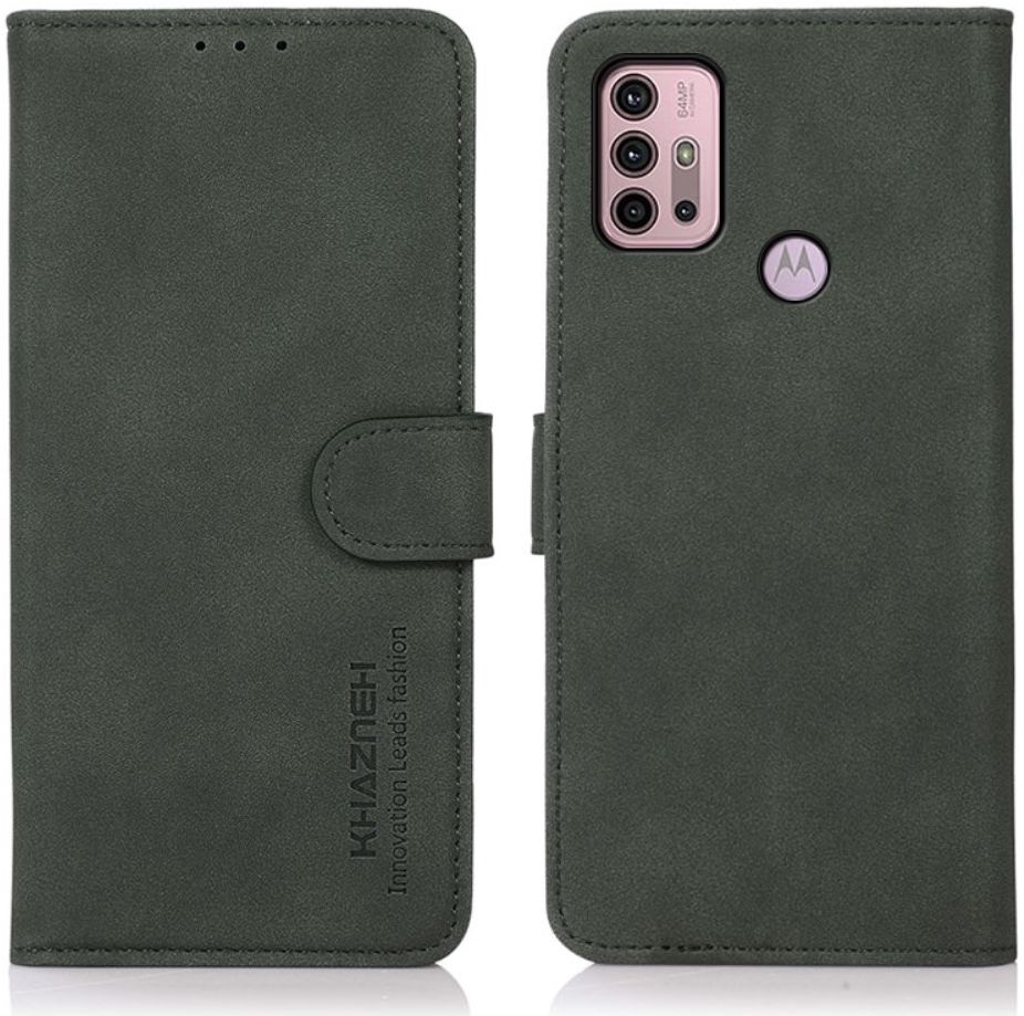 KHAZNEH Motorola Moto G10/G20/G30 Hoesje Retro Wallet Book Case Groen afbeelding 3